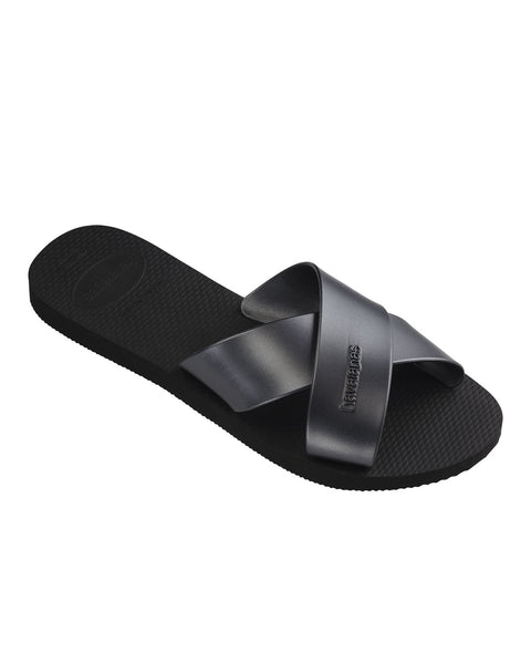 Sandalias Havaianas Femeninas Aqua#color_700-negro