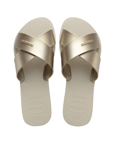 Sandalias Havaianas Femeninas Aqua#color_806-marfil