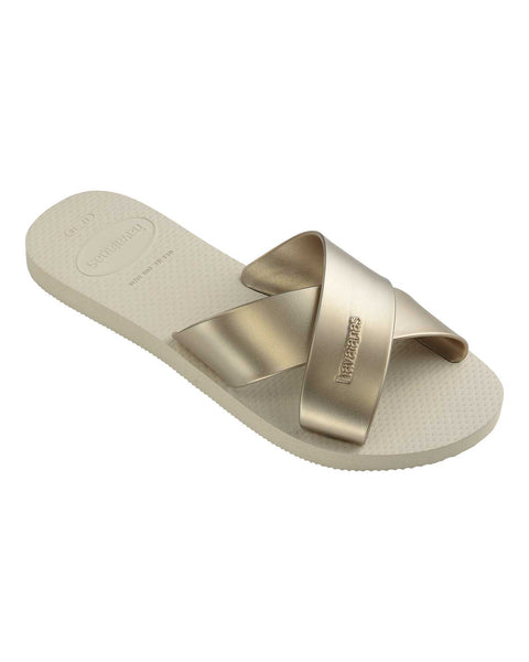 Sandalias Havaianas Femeninas Aqua#color_806-marfil
