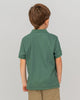 Camiseta tipo polo con perilla funcional para niño#color_198-verde-oliva