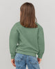 Buzo cuello redondo con hombros caídos para niña#color_171-verde-pradera
