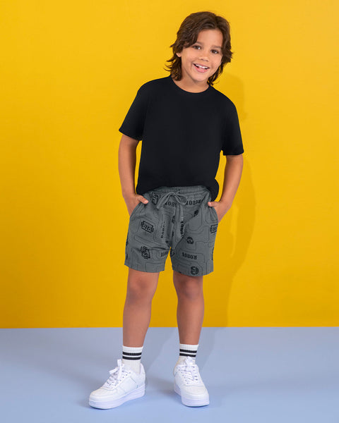 Paquete x 2 bermudas cortas para niño#color_s01-verde-y-negro