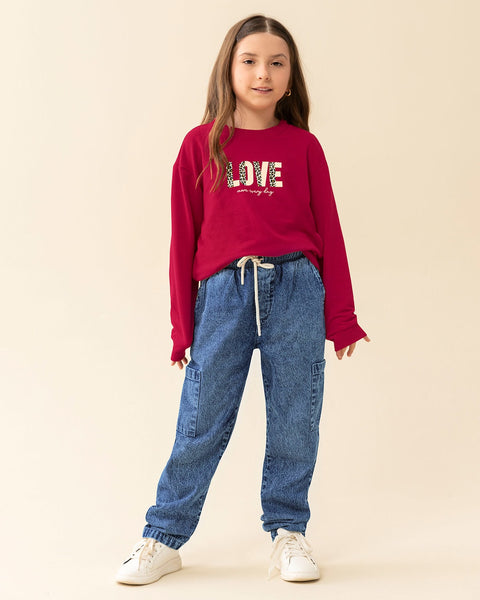 Pantalón exterior jogger infantil#color_052-azul-medio