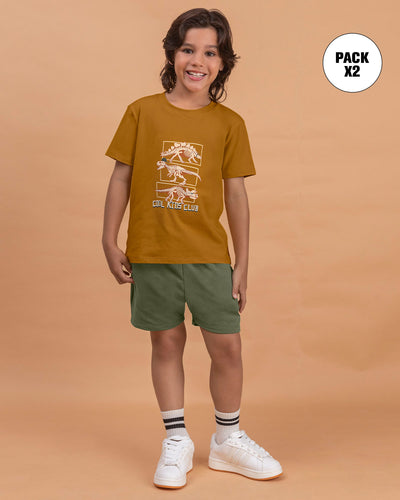 Paquete camiseta manga corta + bermuda para niño#color_s02-mostaza-verde-estampado