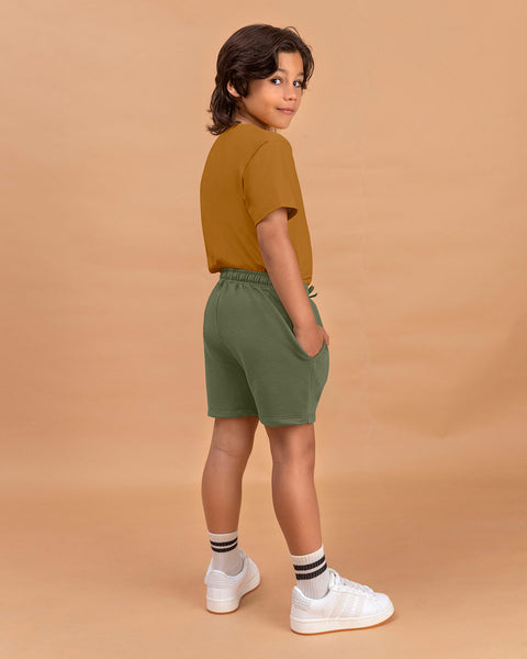Paquete camiseta manga corta + bermuda para niño#color_s02-mostaza-verde-estampado