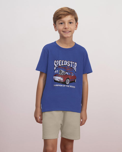 Paquete camiseta manga corta + bermuda para niño#color_s03-azul-y-arena