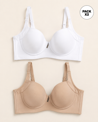 Cover bra paquete x2: brasier de realce suave y cubrimiento alto#color_s01-blanco-cafe-claro