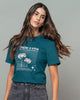 Camiseta en algodón manga corta con estampado localizado#color_064-verde