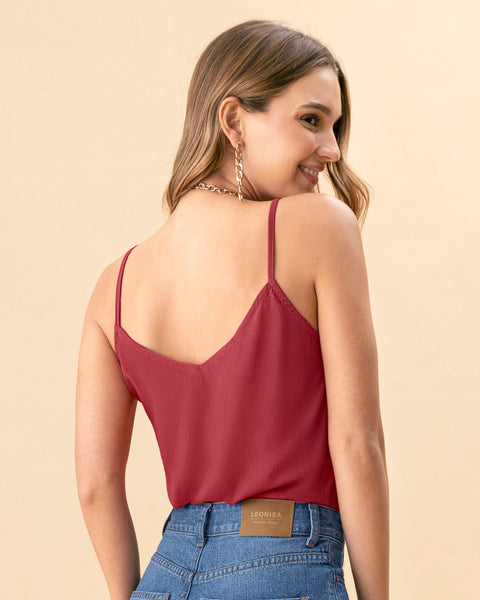 Blusa tiritas con escote en espalda#color_411-malva