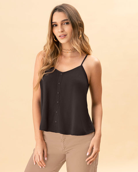 Blusa tiritas con escote en espalda#color_c25-cafe