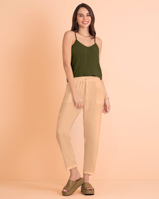 Blusa tiritas con escote en espalda