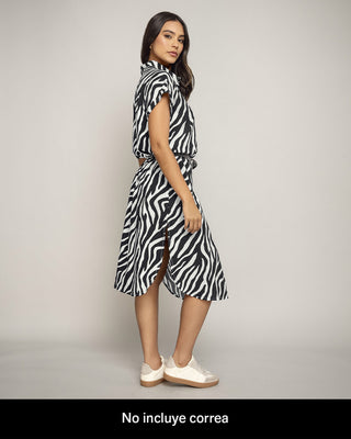 Vestido largo abotonable con cuello#color_723-gris-est