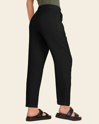 Pantalón exterior con resorte en cintura#color_700-negro
