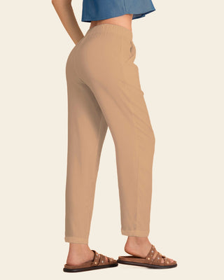 Pantalón exterior con resorte en cintura#color_c54-arena-claro