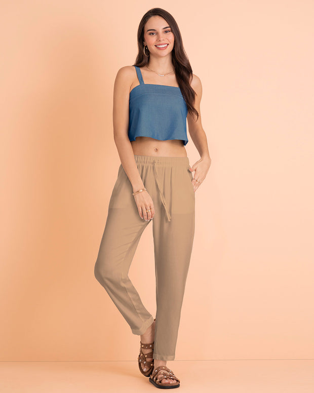 Pantalón exterior con resorte en cintura