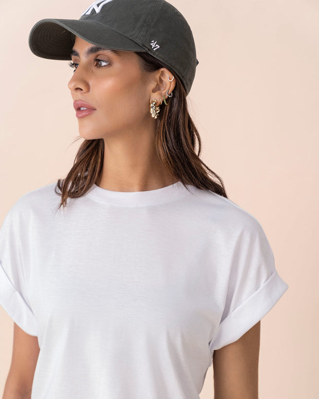 Camiseta con cuello redondo