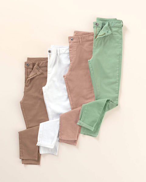 Jean skinny de silueta ajustada#color_198-verde-claro