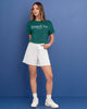 Camiseta básica manga corta con estampado#color_068-verde-esmeralda