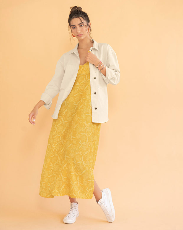 Vestido midi de tiritas