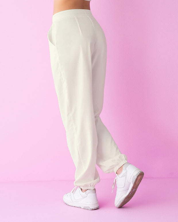 Pantalón exterior bota ancha con elástico en bota#color_000-blanco