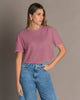 Camiseta cuello redondo y manga corta#color_402-violeta-medio