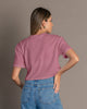 Camiseta cuello redondo y manga corta#color_402-violeta-medio