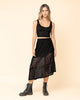 Falda larga asimétrica con cortes al frente#color_700-negro