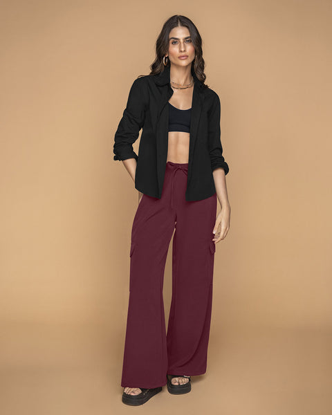Blusa manga larga con botones funcionales en frente#color_700-negro