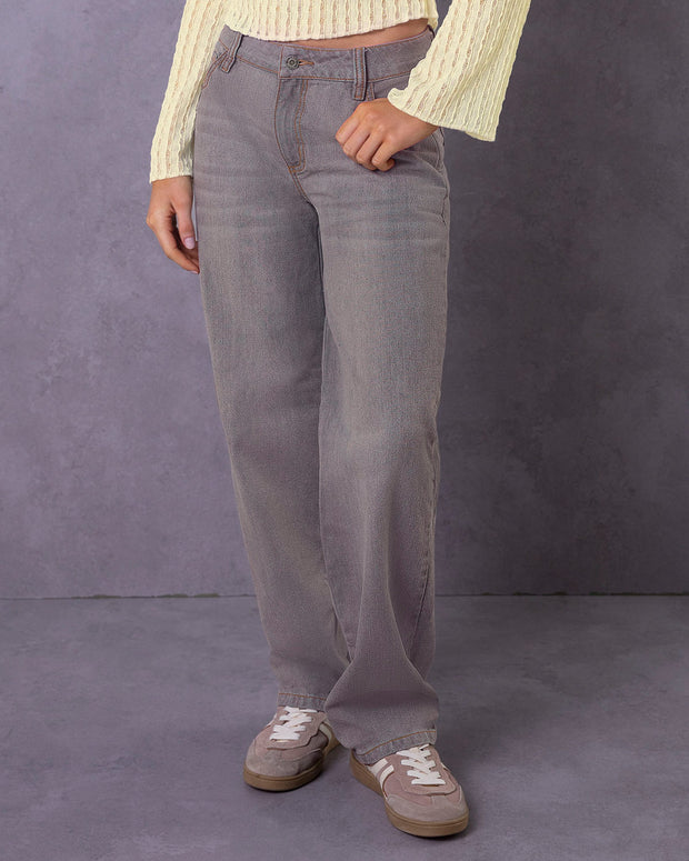 Jean bota ancha tiro bajo