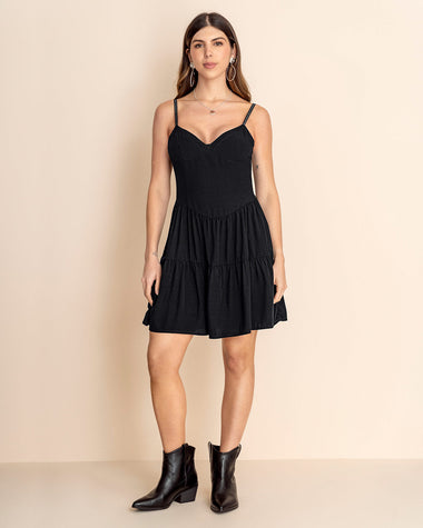 Vestido de cargaderas con brillo#color_700-negro