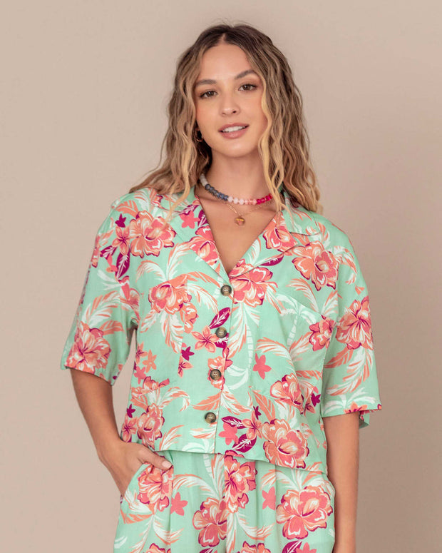 Camisa manga corta estampada