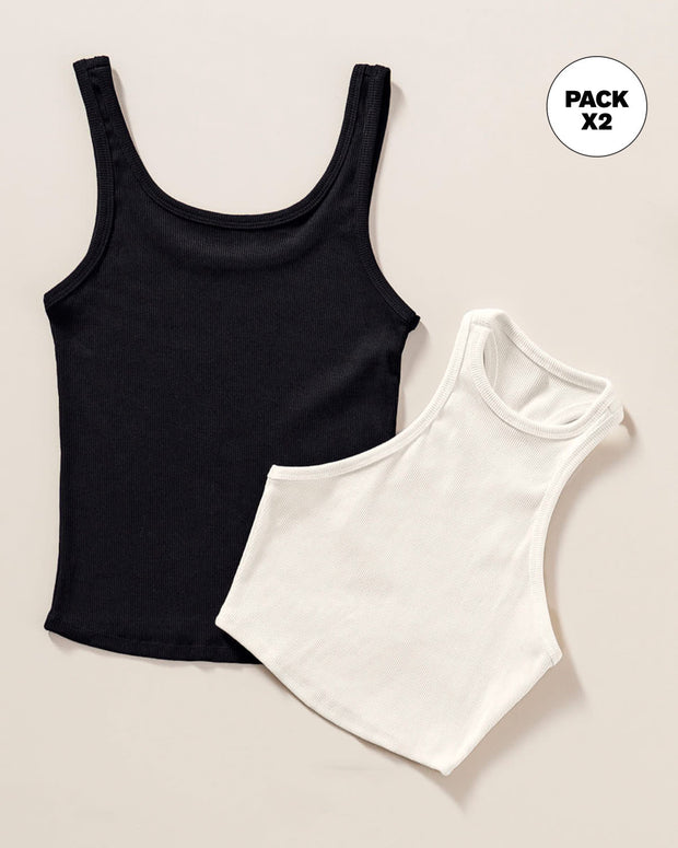 Pack x2 Camiseta + Crop top