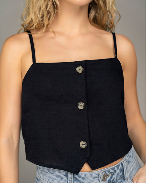 Blusa tirita escote cuadrado#color_700-negro