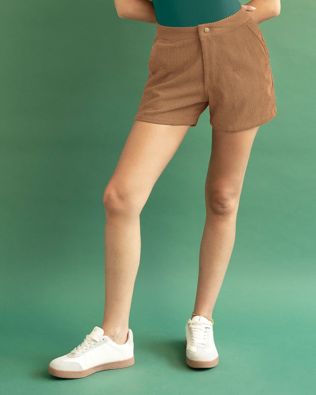 Short corto tipo corduroy