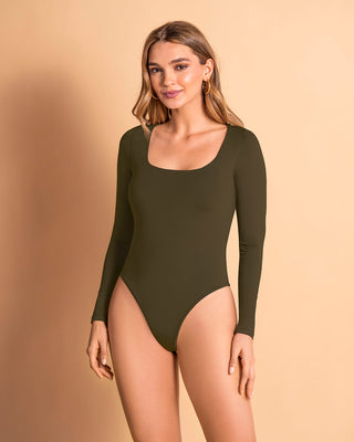 Body manga larga escote recto#color_c46-verde-militar