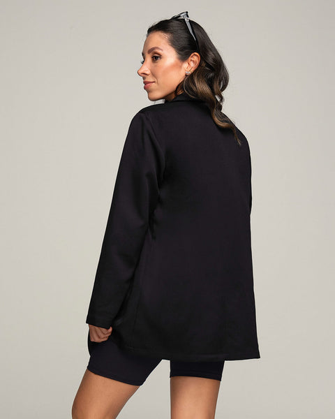 Blazer manga larga con un botón#color_700-negro