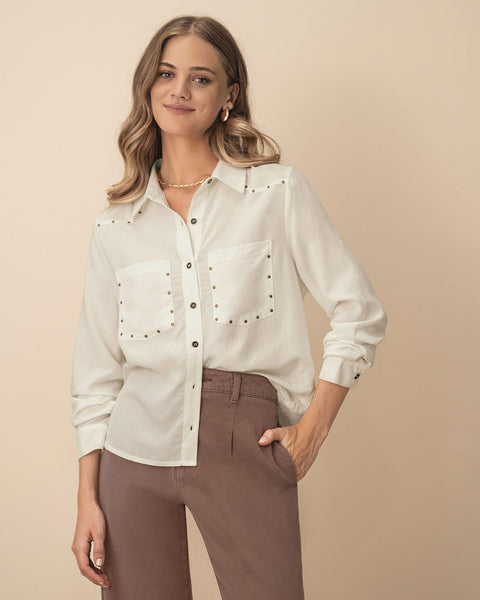 Blusa manga larga con taches#color_018-marfil