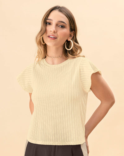Camiseta con mangas acampanadas#color_018-marfil