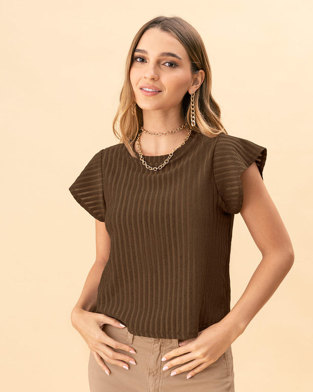 Camiseta con mangas acampanadas