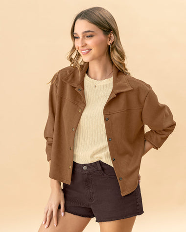 Chaqueta en tela tipo gamuza#color_640-cafe-med