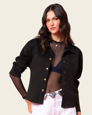 Chaqueta en tela tipo gamuza#color_700-negro