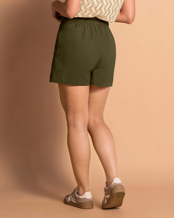 Short corto de silueta paper bag#color_c46-verde-militar