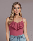 Blusa de tiritas con boleros en frente#color_c31-rosado