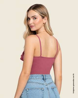 Blusa de tiritas con boleros en frente#color_c31-rosado