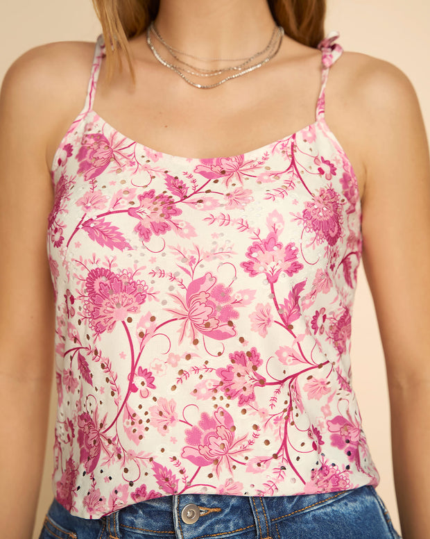 Camiseta de tiritas con detalle de ojete