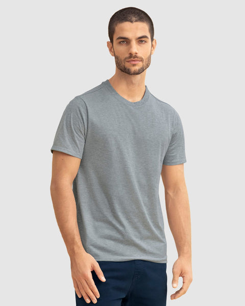 Paquete x 2 camisetas cuello redondo para hombre#color_s03-blanco-gris