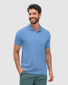 Camiseta tipo polo con bordado en frente#color_022-azul-medio