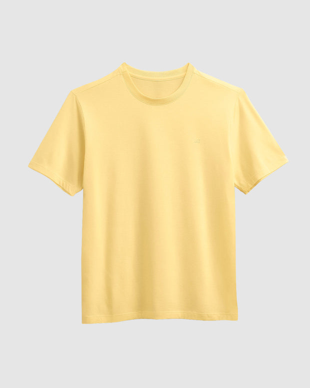 Camiseta manga corta con logo bordado en frente