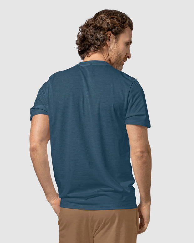 Camiseta manga corta con logo bordado en frente#color_294-azul-petroleo