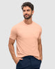 Camiseta manga corta con logo bordado en frente#color_301-rosado-anaranjado